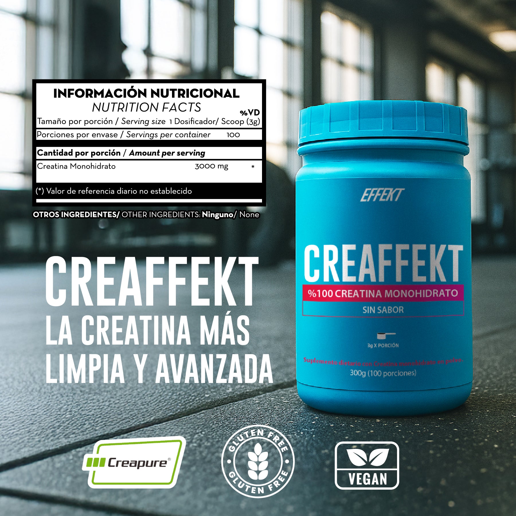 Creaffekt: Creatina Monohidrato Creapure®
