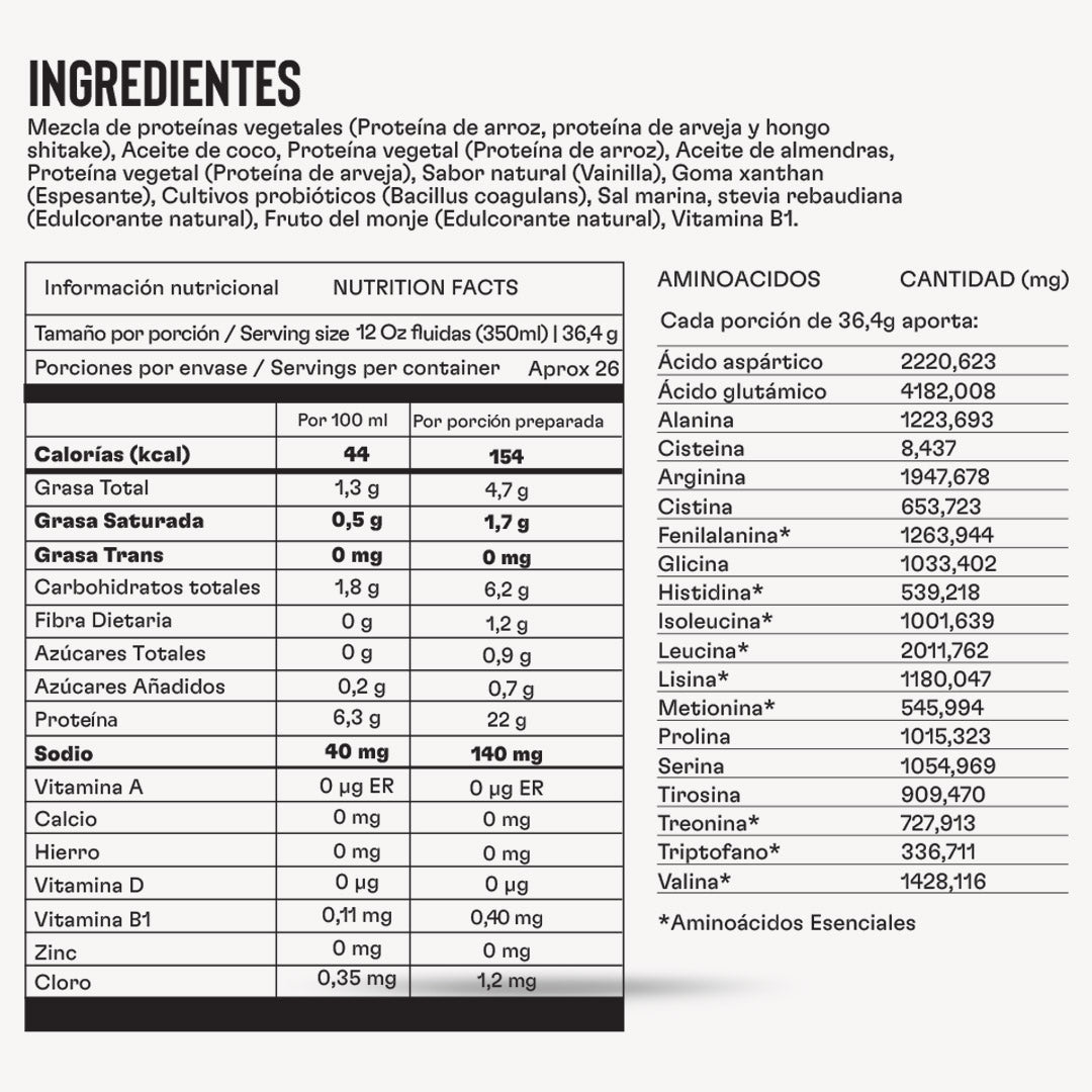 PROTEINA VEGETAL AVANZADA Y LIMPIA