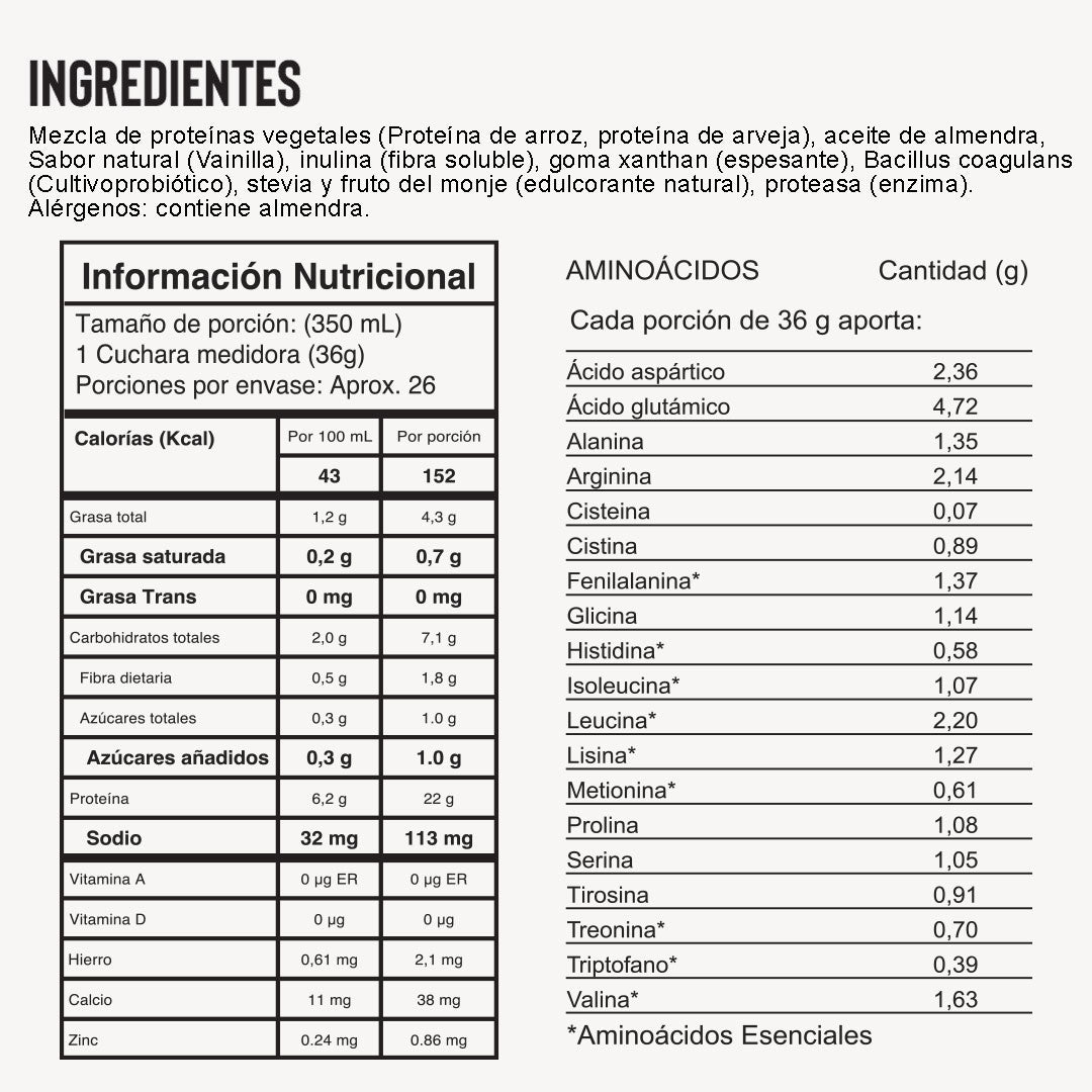 PROTEINA VEGETAL AVANZADA Y LIMPIA